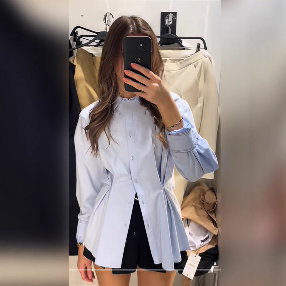 Damernas storlek Blus med elegant snörningsdetalj Mirla-Eva Jonsson