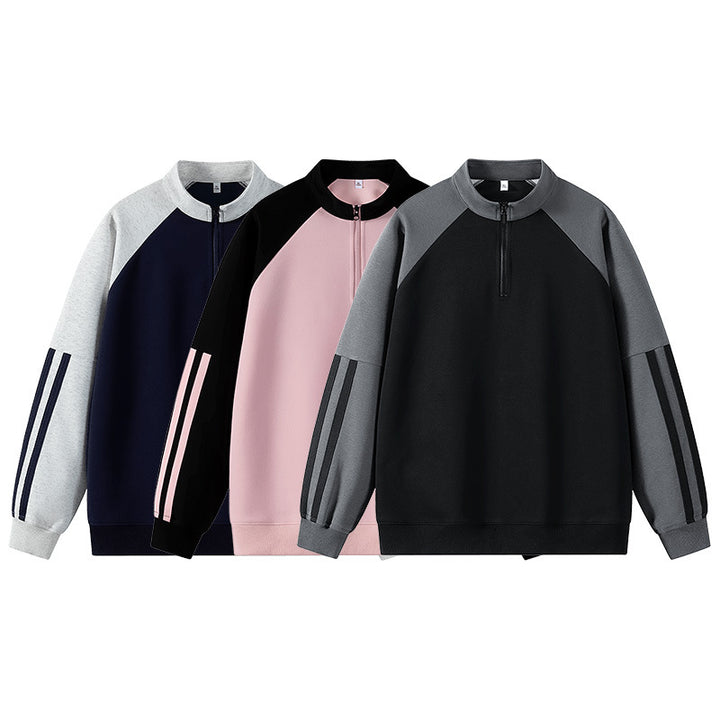 Damernas sweatshirt med ståkrage och delvis dragkedja Mirla-Eva Jonsson