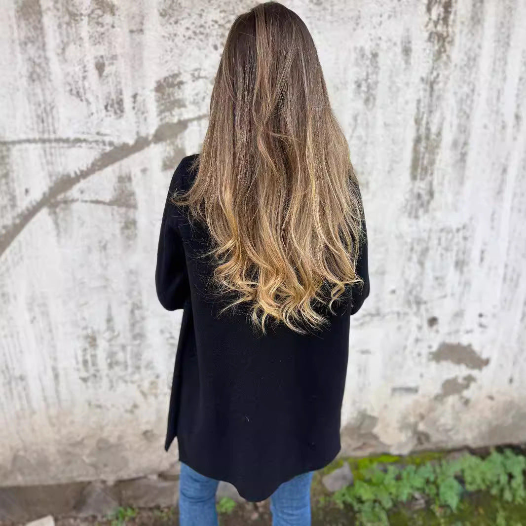 Damernas tidlösa ullblazer med praktisk reverskrage och fickor Eva Jonsson-Eva Jonsson