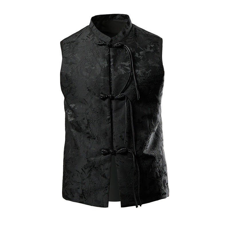 Damernas traditionellt broderad Kimono-väst Mirla-Eva Jonsson