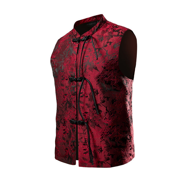 Damernas traditionellt broderad Kimono-väst Mirla-Eva Jonsson