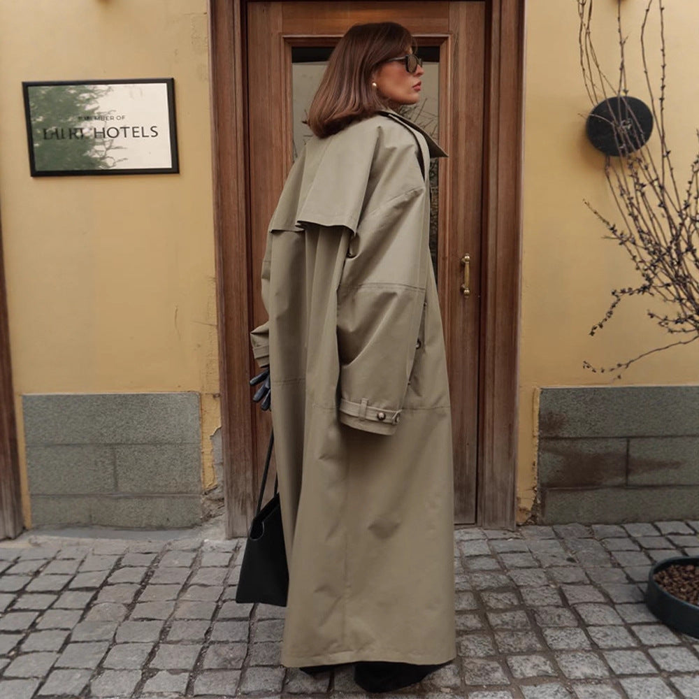 Damernas trenchcoat med bälte och praktiska fickor Eva Jonsson-Eva Jonsson