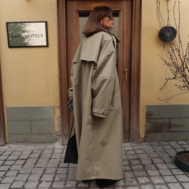 Damernas trenchcoat med bälte och praktiska fickor Eva Jonsson-Eva Jonsson