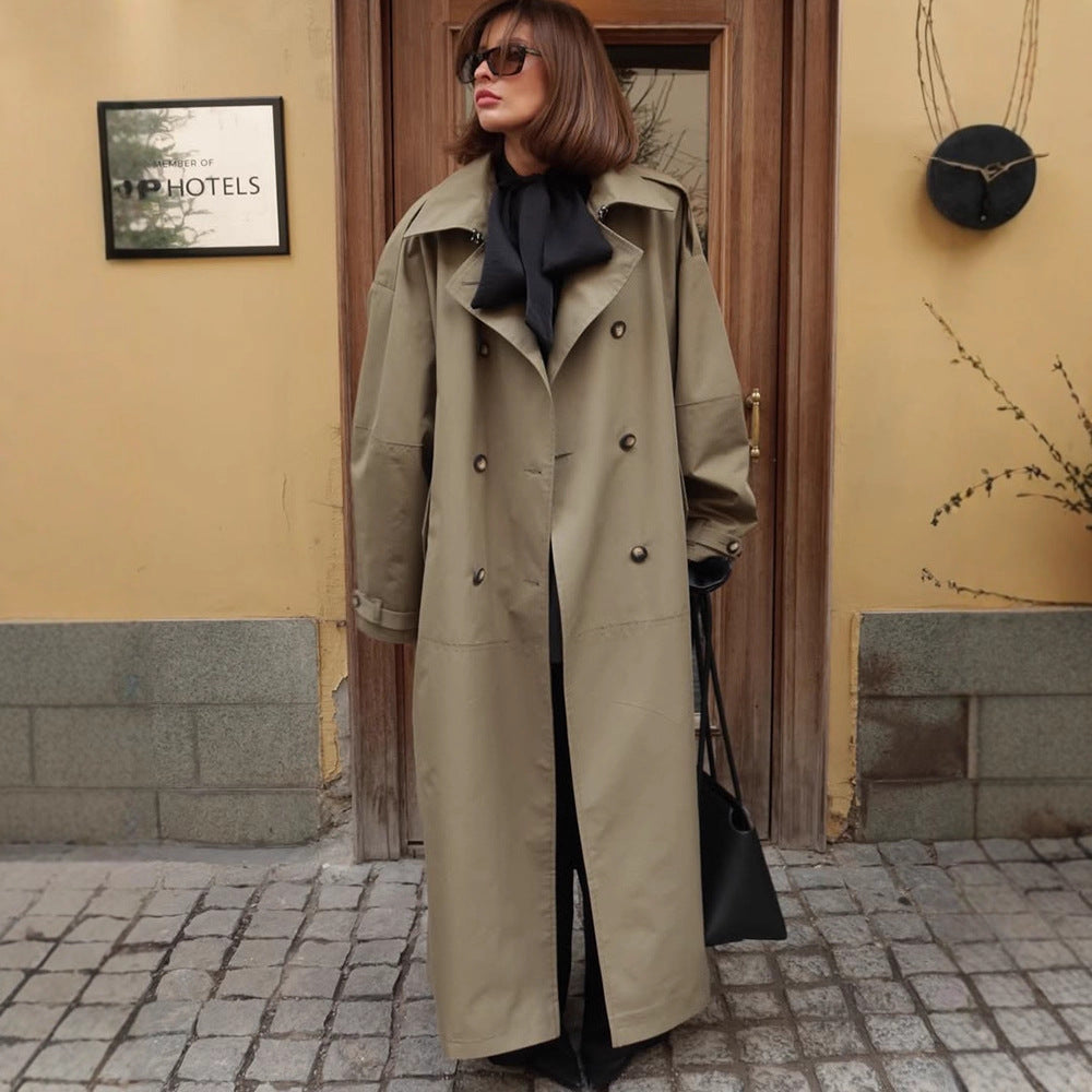 Damernas trenchcoat med bälte och praktiska fickor Eva Jonsson-Eva Jonsson