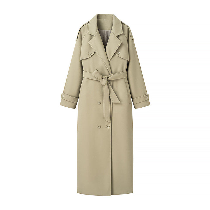 Damernas trenchcoat med dubbel knapprad och praktiskt bälte Mirla-Eva Jonsson