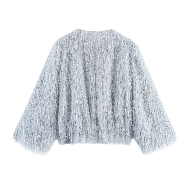 Damernas trendiga Fuzzy-tröja med oversize passform Mirla-Eva Jonsson