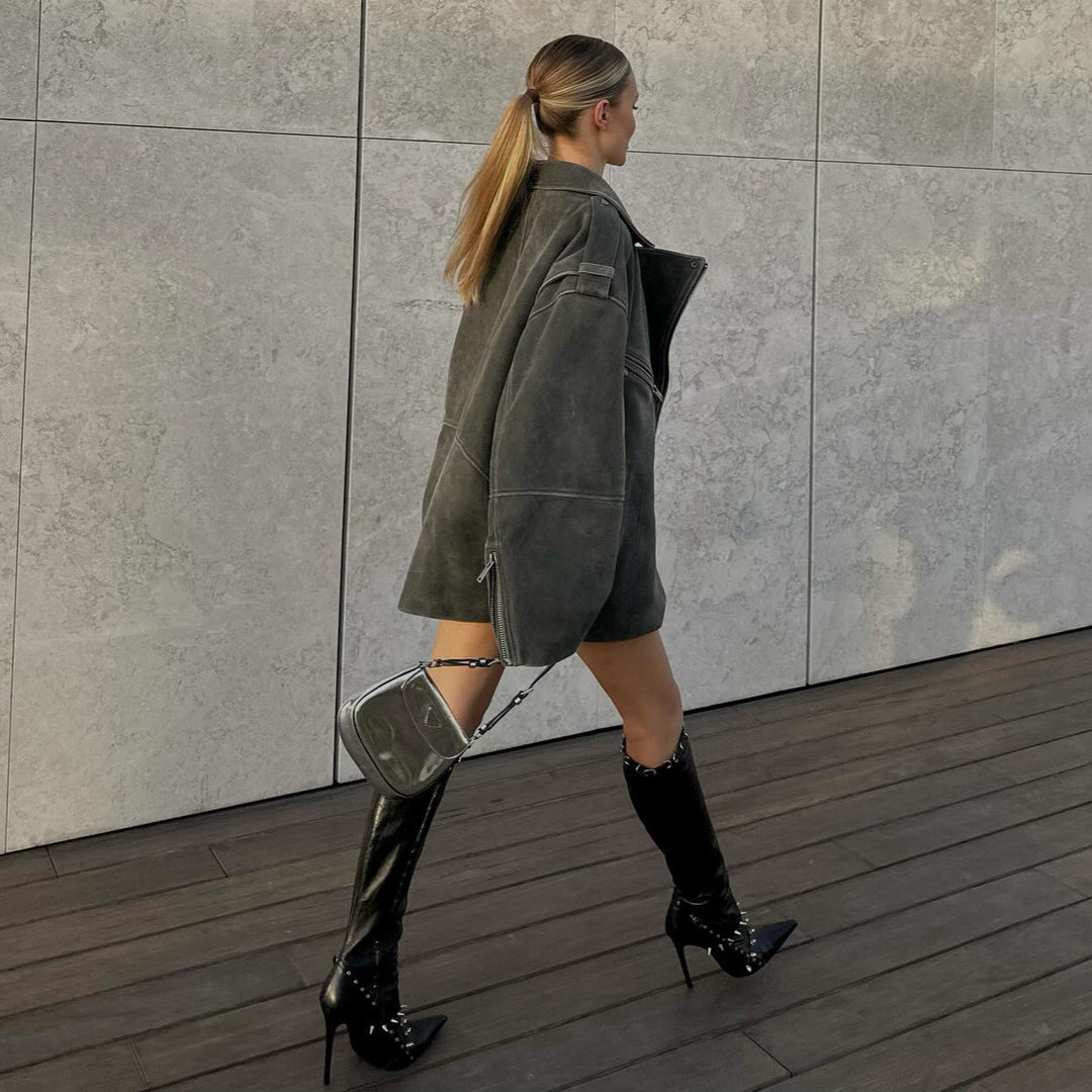 Damernas trendiga croppad blus och kjol i det populära designet Mirla-Eva Jonsson