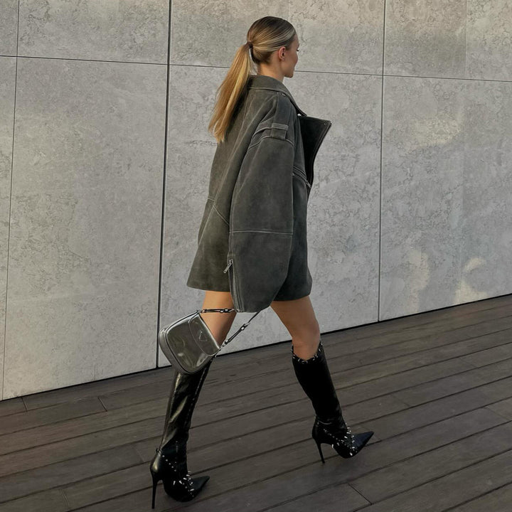 Damernas trendiga croppad blus och kjol i det populära designet Mirla-Eva Jonsson