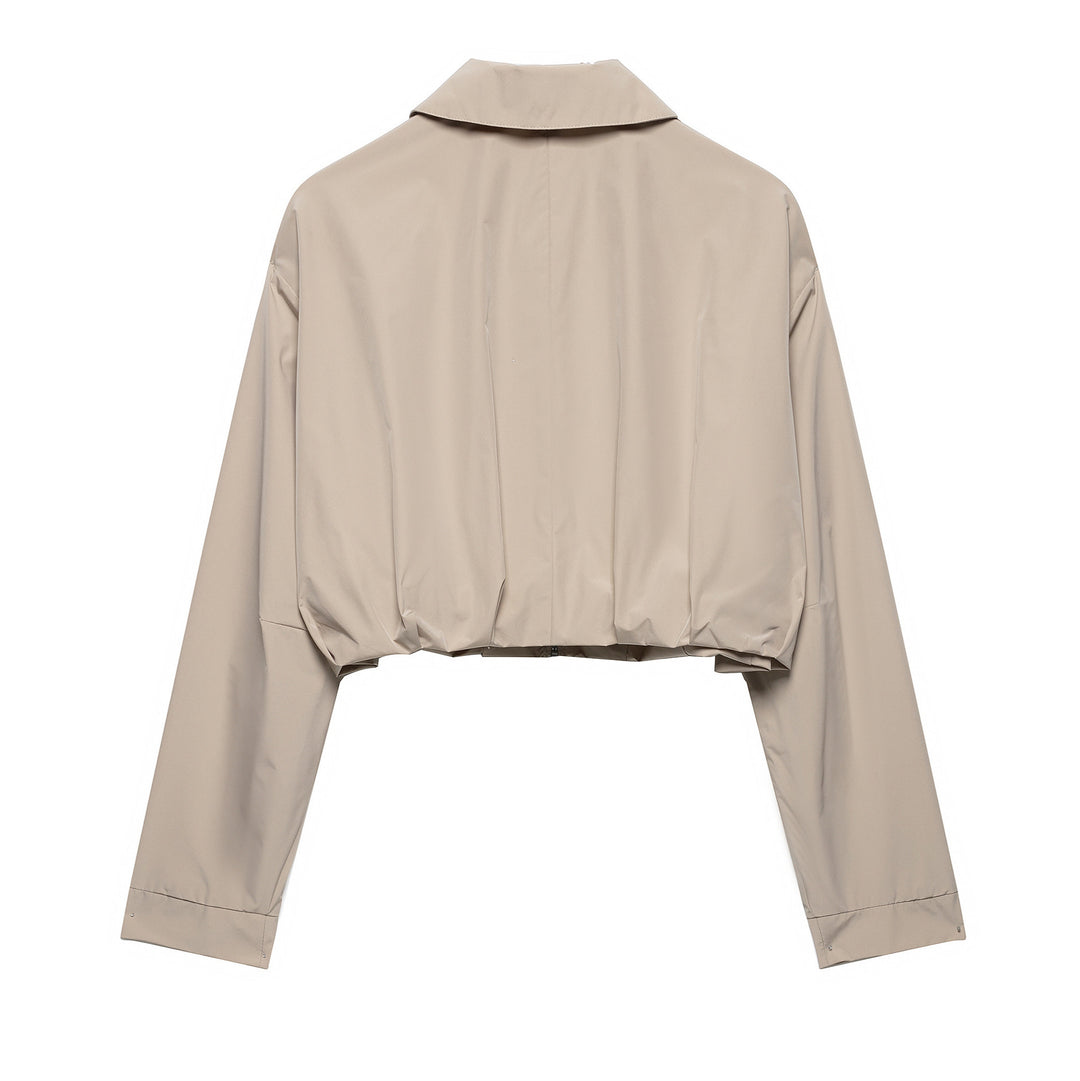 Damernas trendiga cropped jacka Mirla-Eva Jonsson