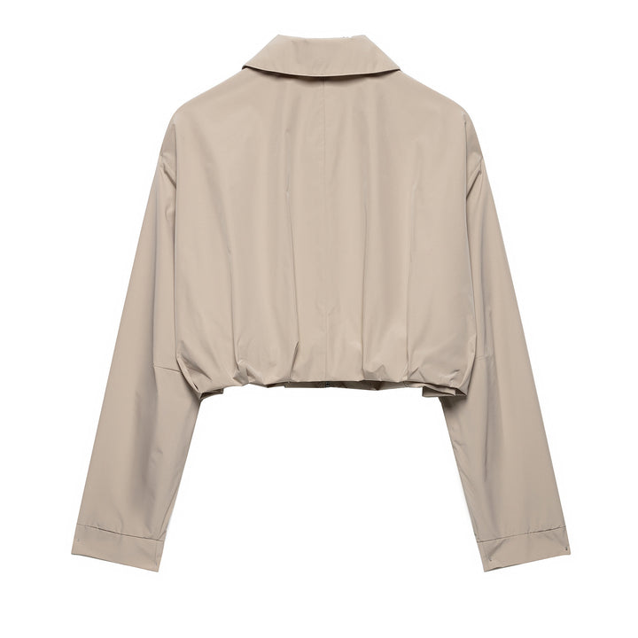 Damernas trendiga cropped jacka Mirla-Eva Jonsson