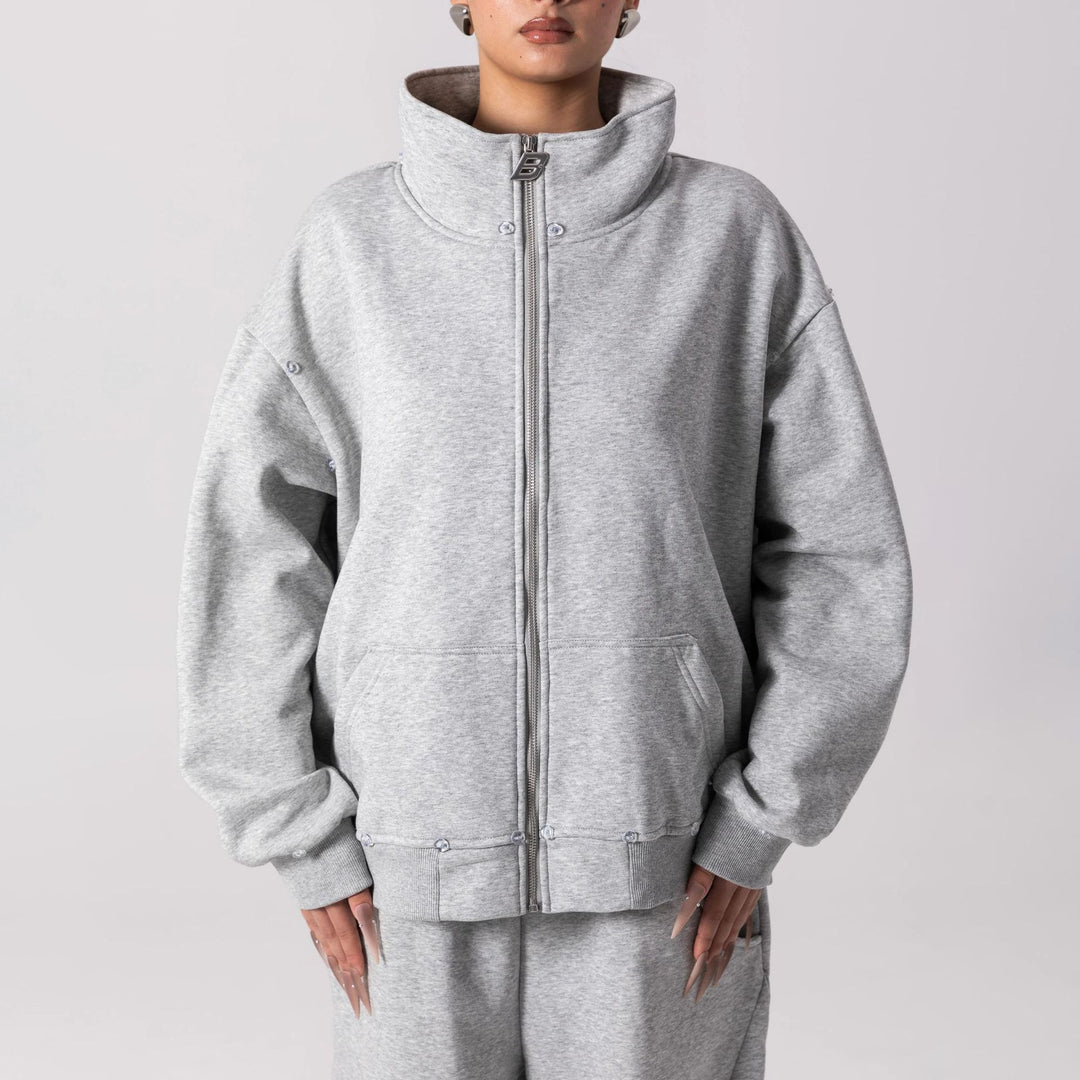 Damernas trendiga hoodie jacka med lyxig faux fur detailing Eva Jonsson-Eva Jonsson