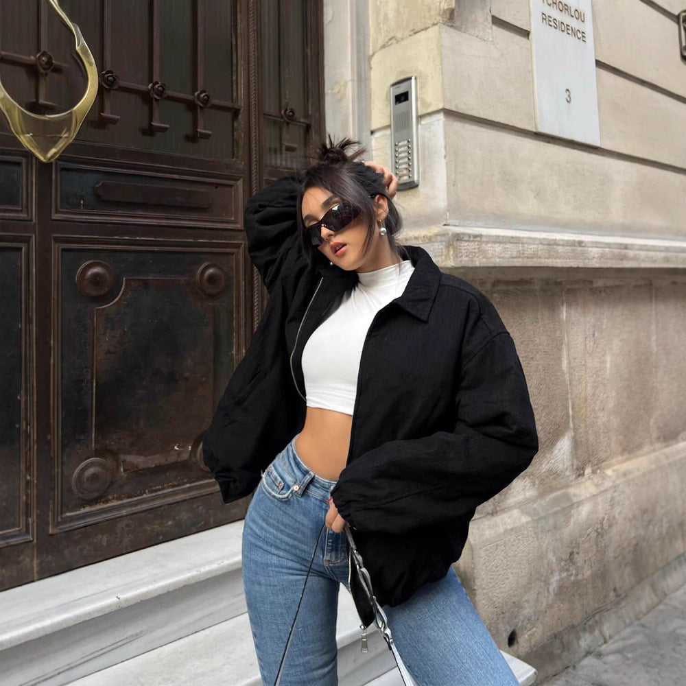 Damernas trendiga och avslappnade Oversized Jacka Mirla-Eva Jonsson