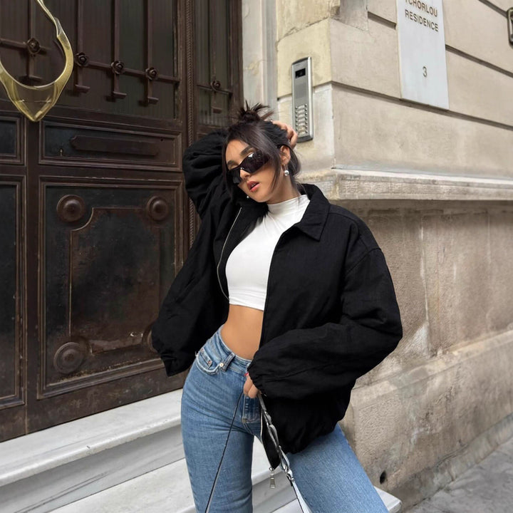 Damernas trendiga och avslappnade Oversized Jacka Mirla-Eva Jonsson