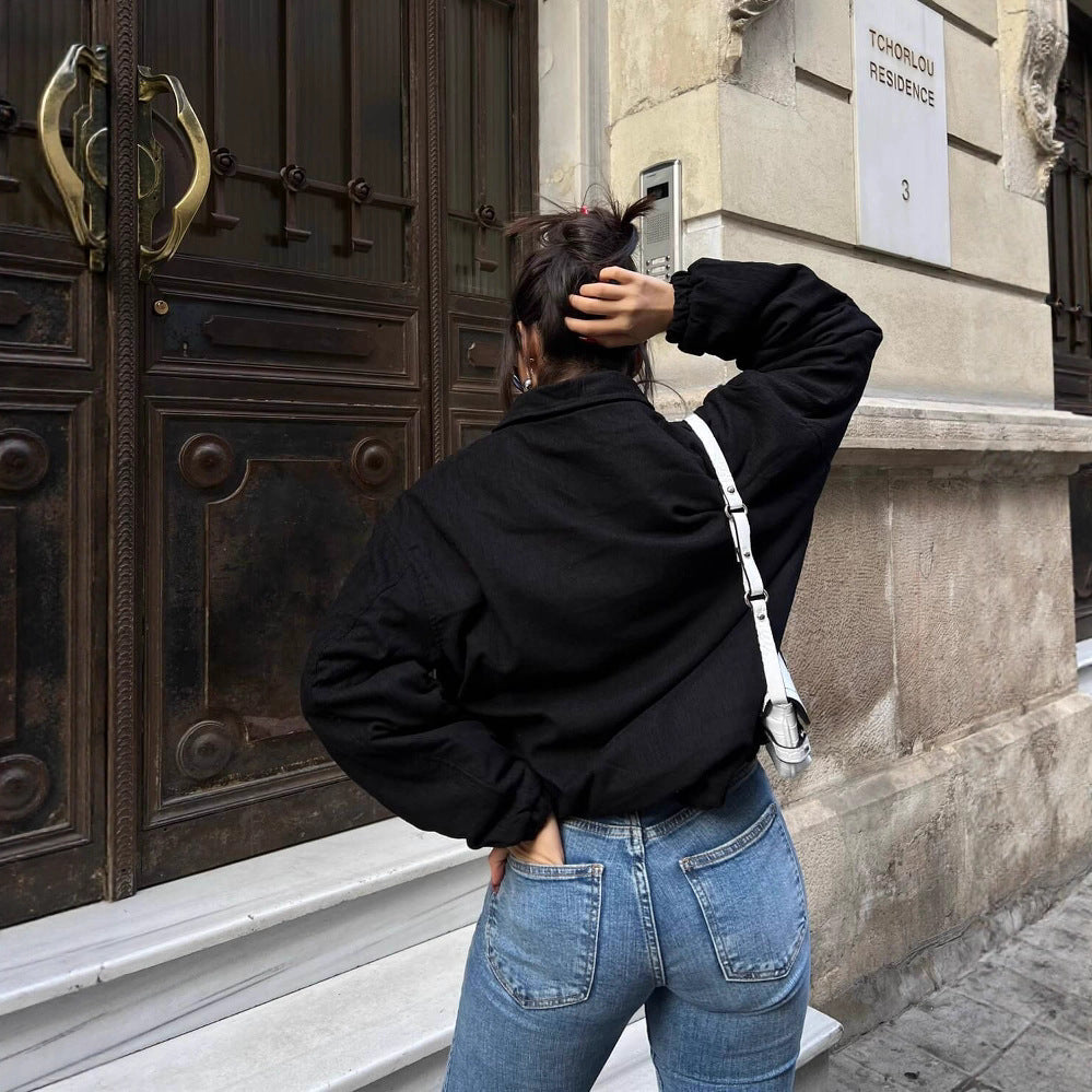 Damernas trendiga och avslappnade Oversized Jacka Mirla-Eva Jonsson