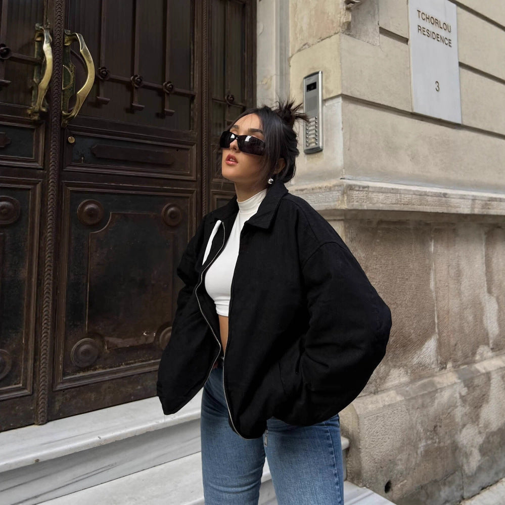 Damernas trendiga och avslappnade Oversized Jacka Mirla-Eva Jonsson