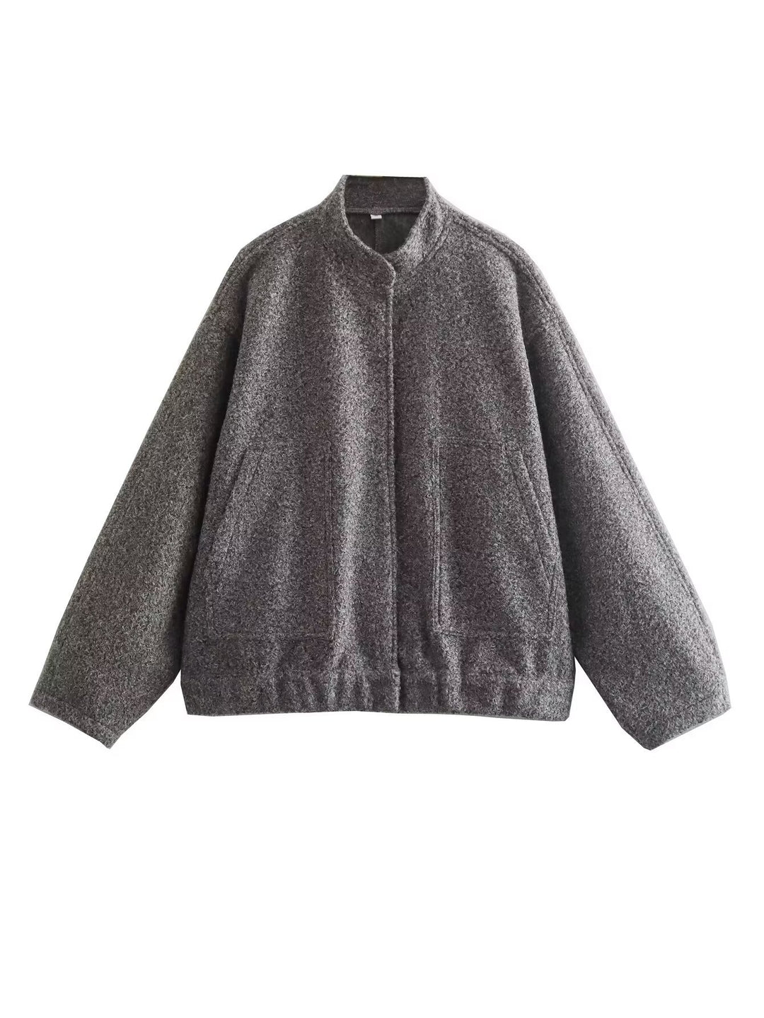 Damernas trendiga oversized jacka med ståkrage och sidofickor Eva Jonsson-Eva Jonsson