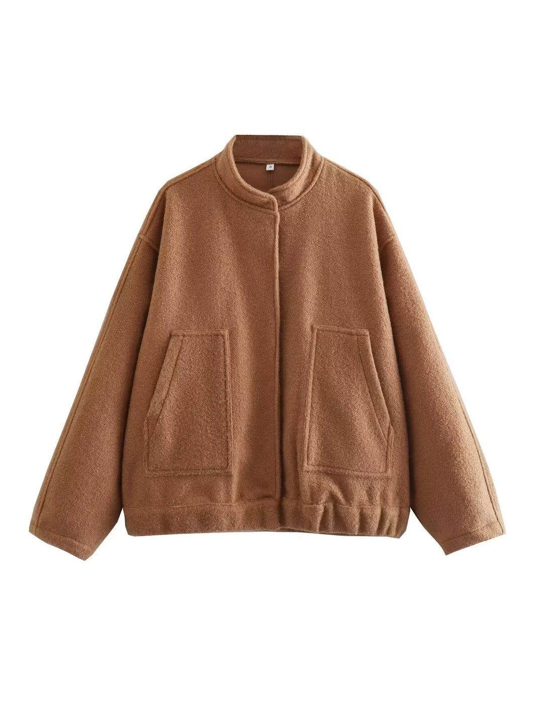 Damernas trendiga oversized jacka med ståkrage och sidofickor Eva Jonsson-Eva Jonsson