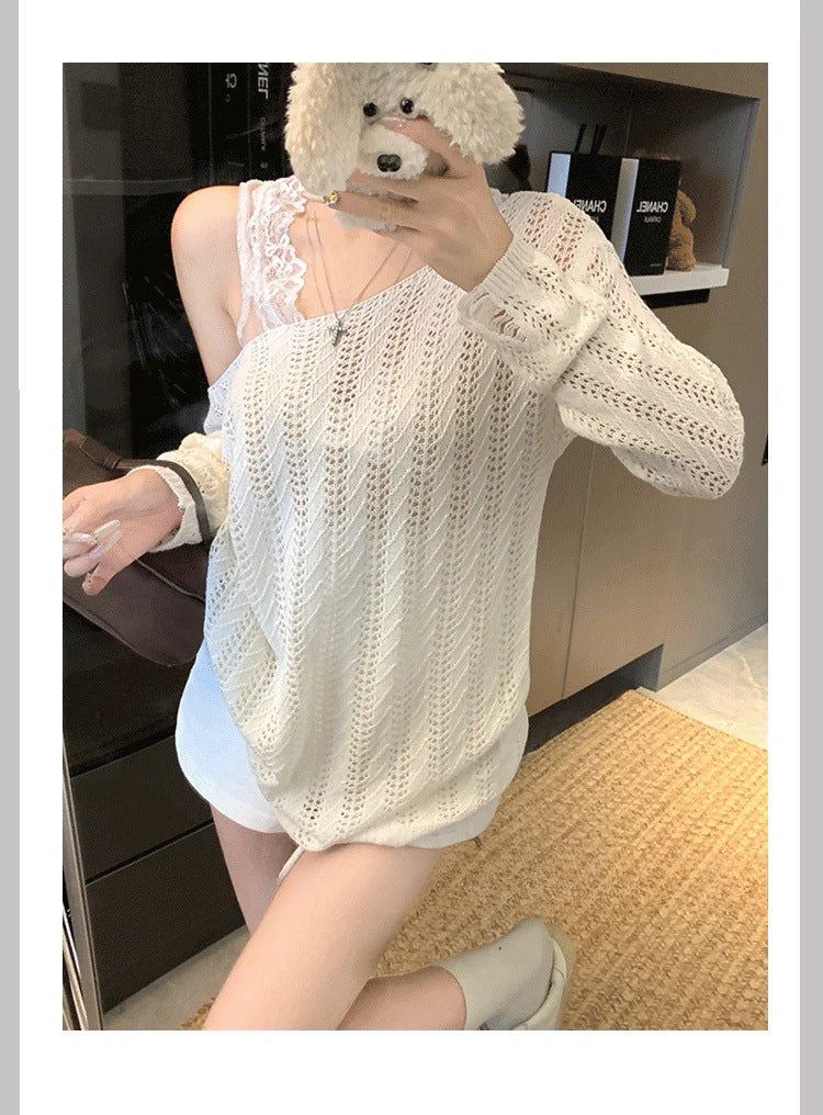 Damernas trendiga stickad tröja Mirla-Eva Jonsson