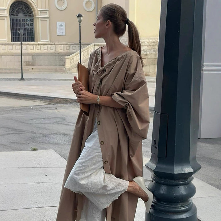Damernas urbana utility-kappa med lös passform Mirla-Eva Jonsson