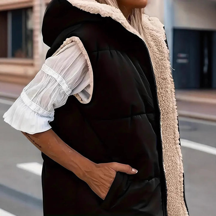 Damernas vändjacka med sherpa foder Eva Jonsson-Eva Jonsson