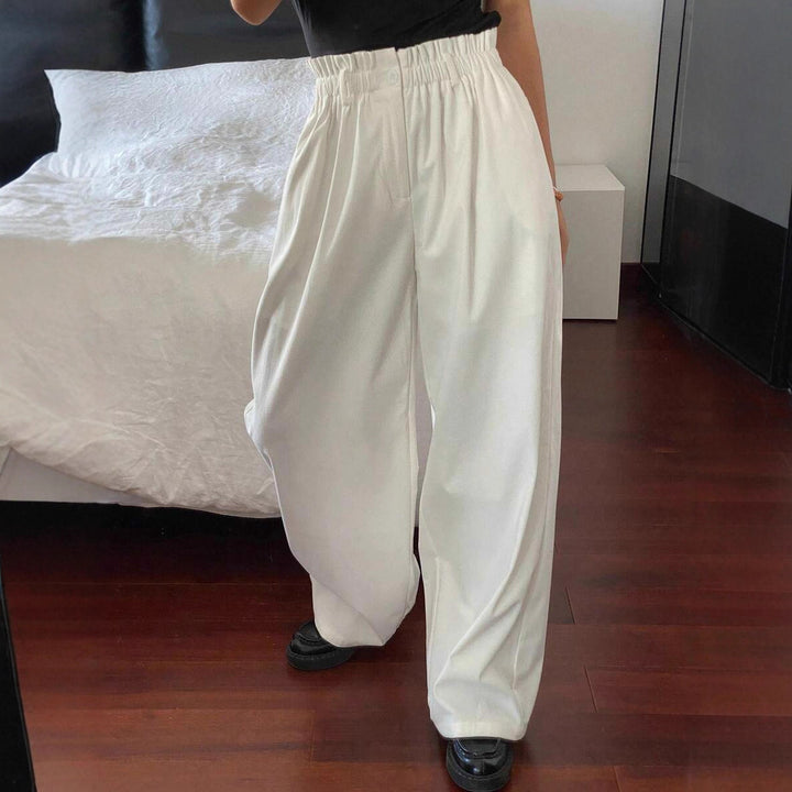 Damernas vida chinos med elastisk midja och sidofickor Mirla-Eva Jonsson