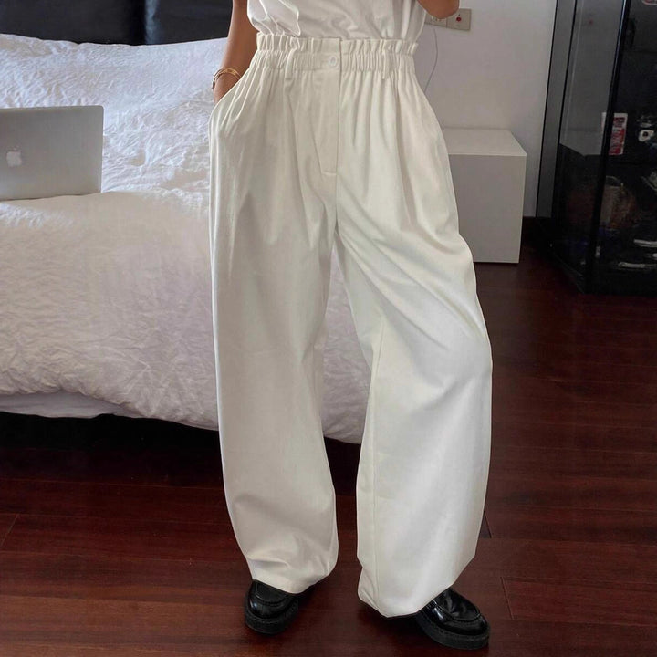 Damernas vida chinos med elastisk midja och sidofickor Mirla-Eva Jonsson
