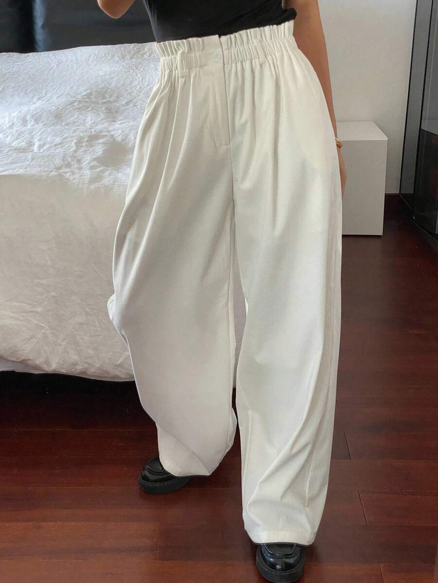 Damernas vida chinos med elastisk midja och sidofickor Mirla-Eva Jonsson