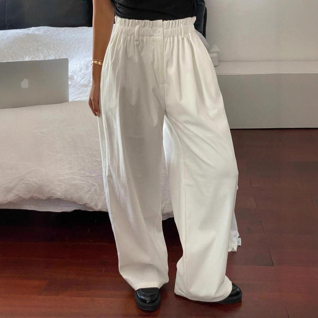 Damernas vida chinos med elastisk midja och sidofickor Mirla-Eva Jonsson