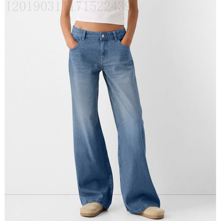 Damernas vida jeans med högt midja och klassiska fickor Mirla-Eva Jonsson