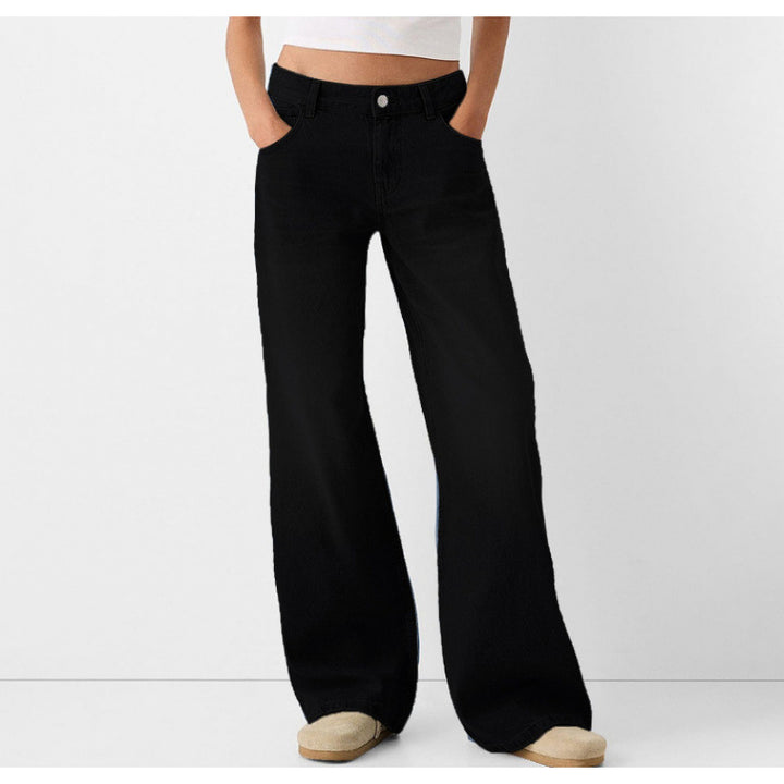Damernas vida jeans med högt midja och klassiska fickor Mirla-Eva Jonsson