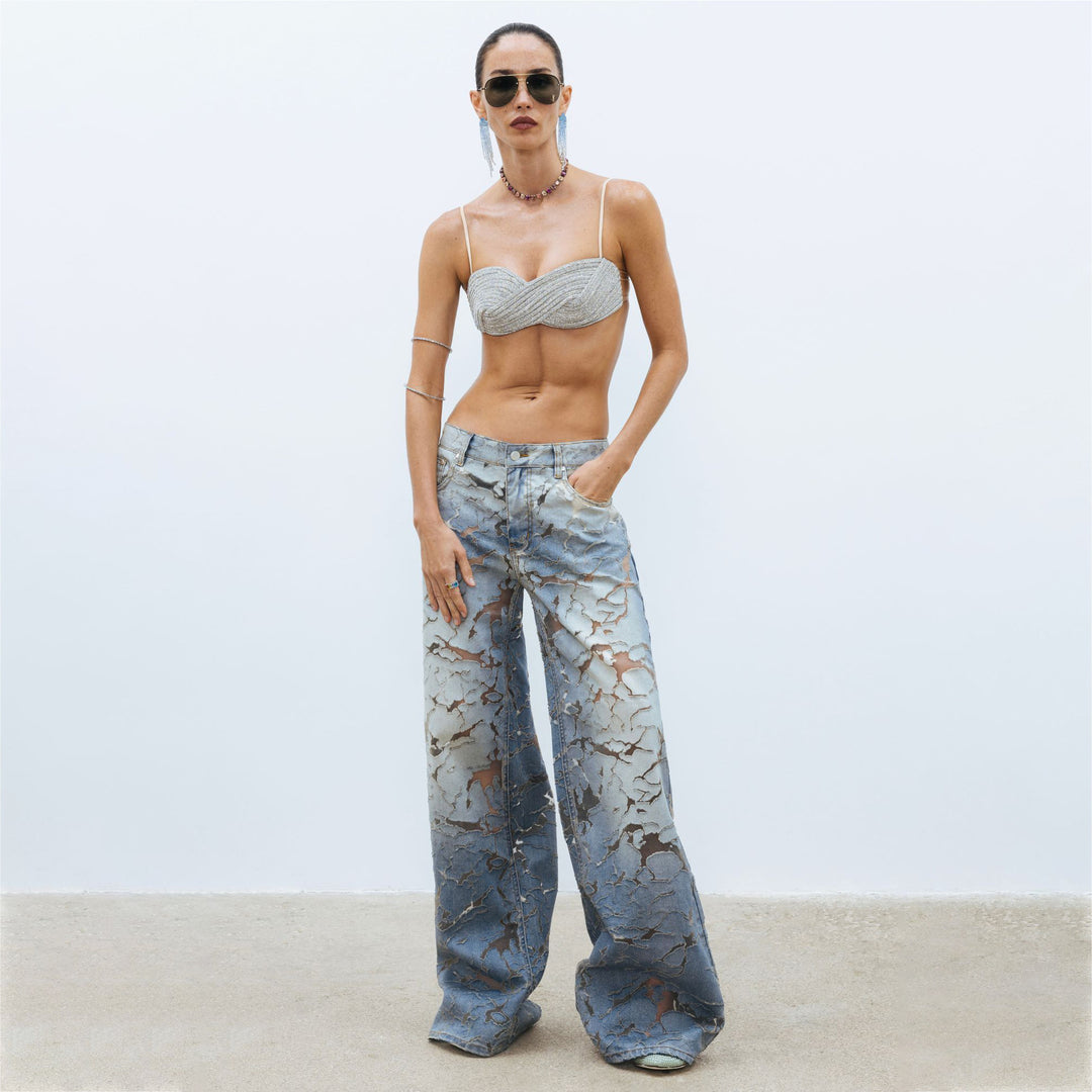 Damernas vida jeans med unik tvätt Mirla-Eva Jonsson
