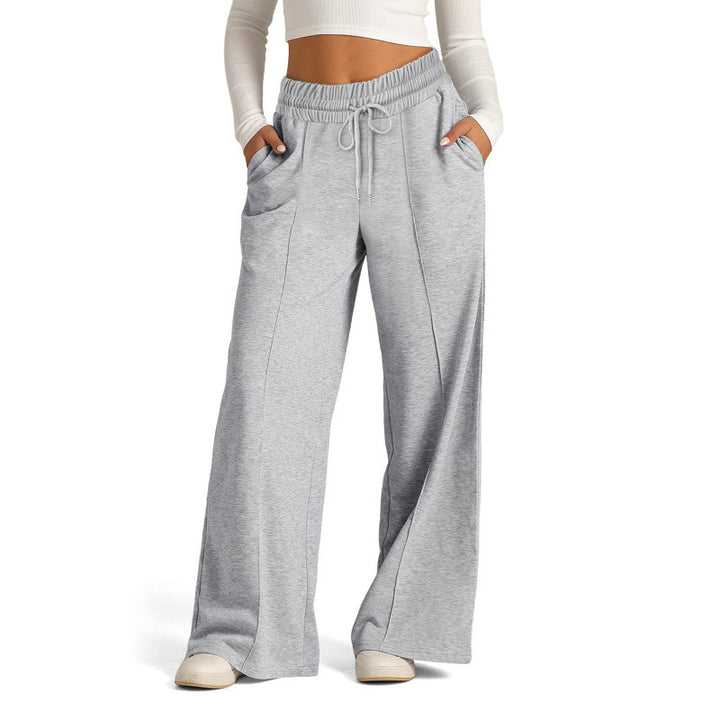 Damernas vida joggingbyxor med elastisk midja och sidofickor Mirla-Eva Jonsson