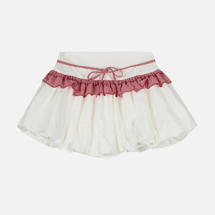 Damernas volangkjol med hög midja och lekfulla detaljer Mirla-Eva Jonsson
