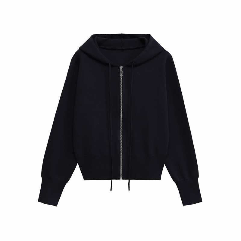 Damers moderiktiga hoodie med dragkedja och elastiska muddar Eva Jonsson-Eva Jonsson