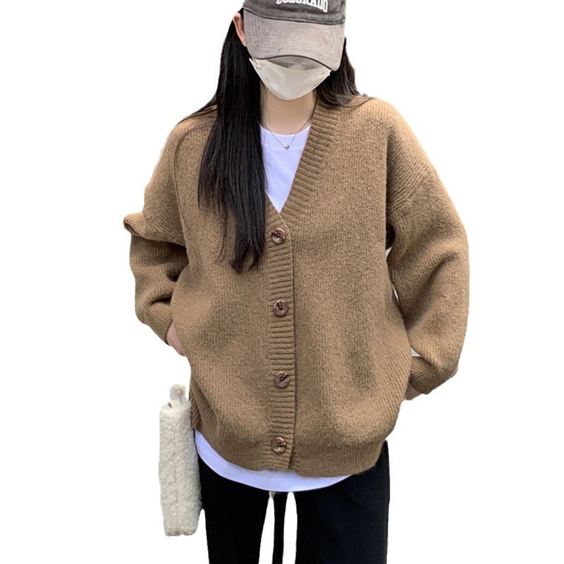 Damers oversized cardigan med stora knappar och avslappnad passform Mirla-Eva Jonsson
