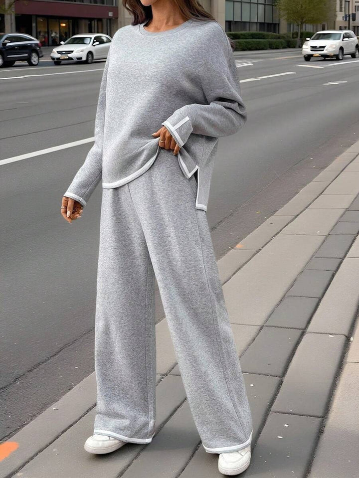 Dames Loungewear-set i mjuk sweatmaterial med modern passform och sidofickor Mirla-Eva Jonsson