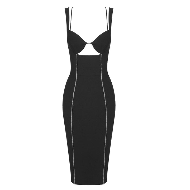 Dames figurnära klänning med innovativa cut-outs och elegant linjeföring Mirla-Eva Jonsson