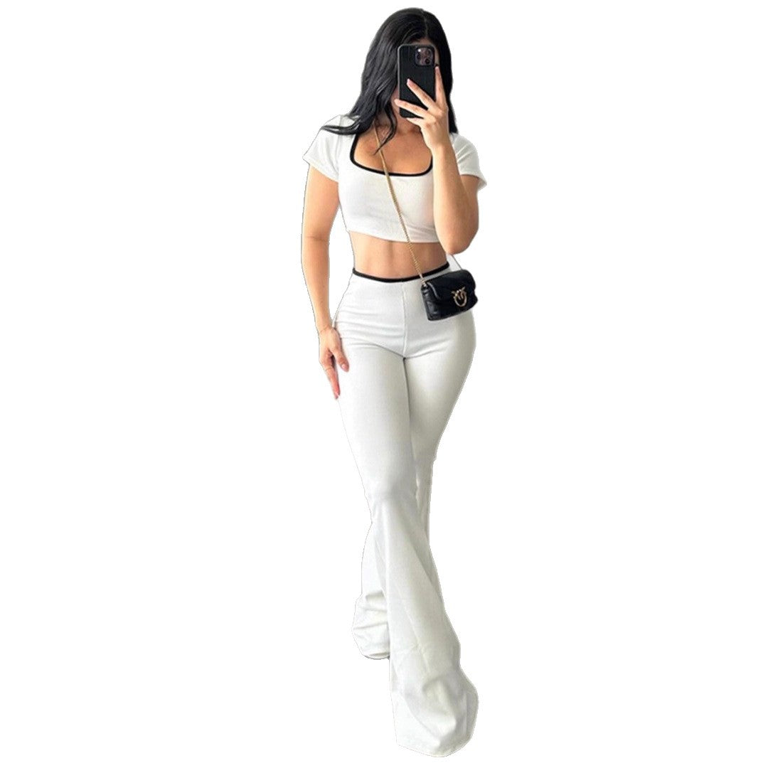 Dames sporty two-piece set with wide leg and short top Mirla-Eva Jonsson