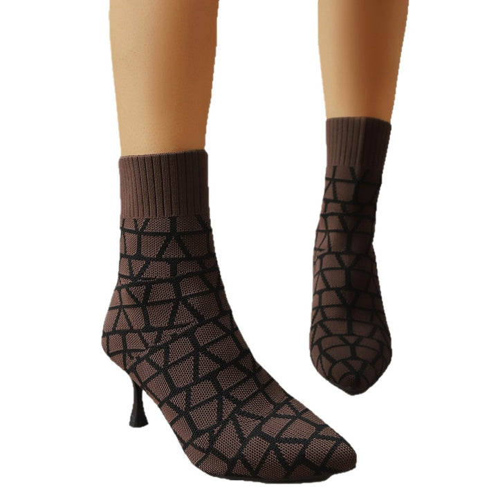 Damestövlar begränsade sockskor med elegant klack Mirla-Eva Jonsson