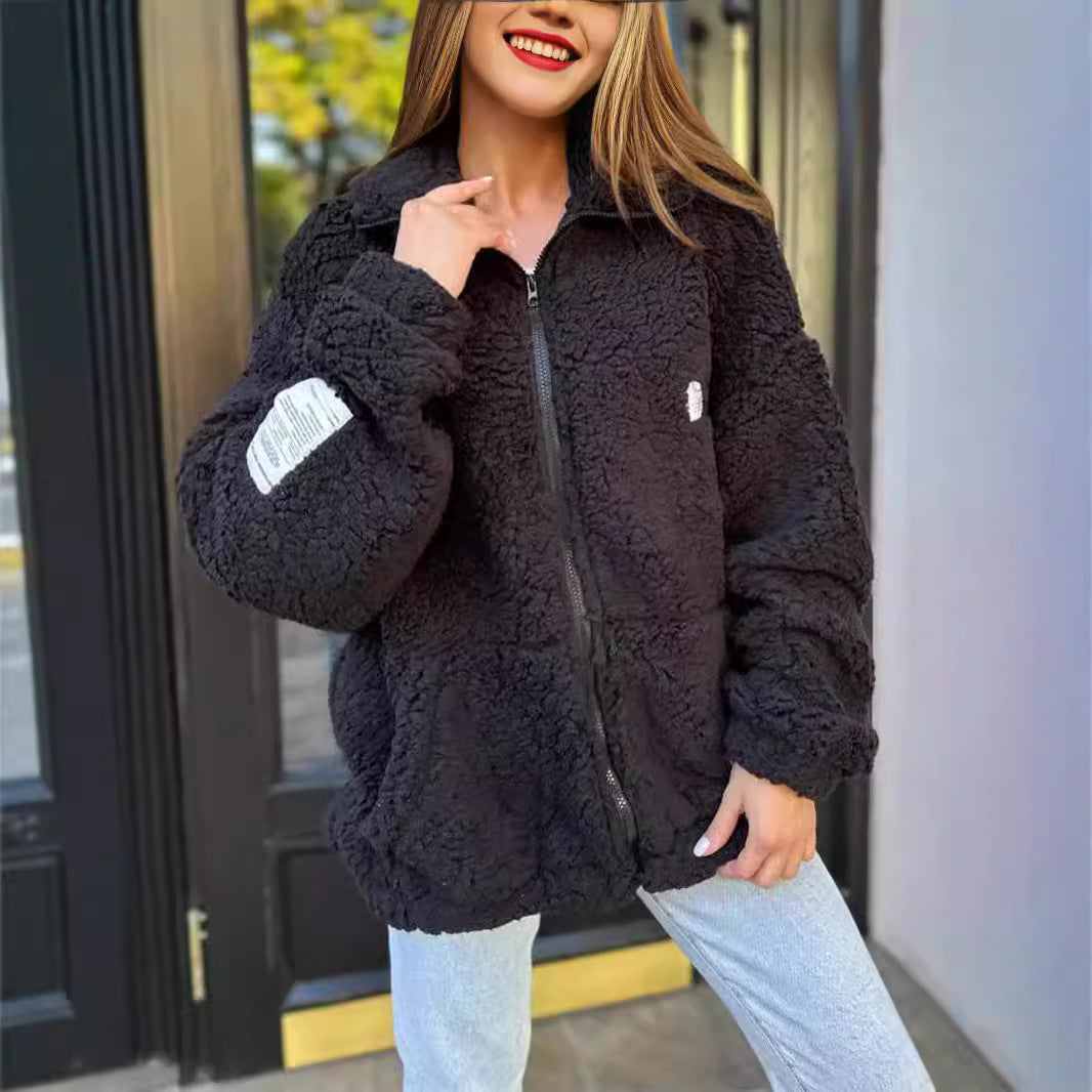 Damfrösande fleecejacka med praktiska fickor och hög krage Eva Jonsson-Eva Jonsson