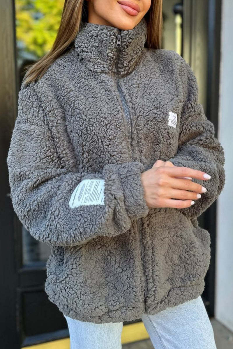 Damfrösande fleecejacka med praktiska fickor och hög krage Eva Jonsson-Eva Jonsson