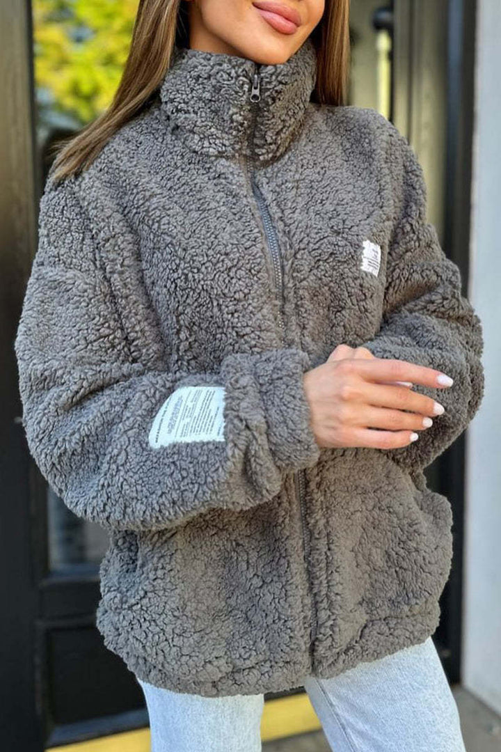 Damfrösande fleecejacka med praktiska fickor och hög krage Eva Jonsson-Eva Jonsson