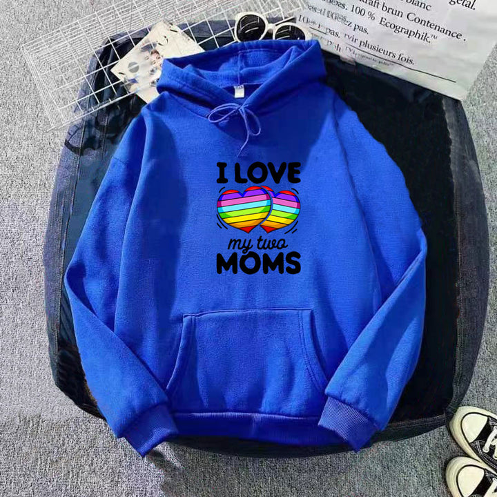 Damhoodie med färgglad hjärtdesign Mirla-Eva Jonsson