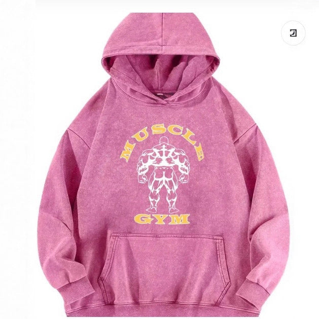 Damhoodie med inspirerande fitnessmotiv Mirla-Eva Jonsson