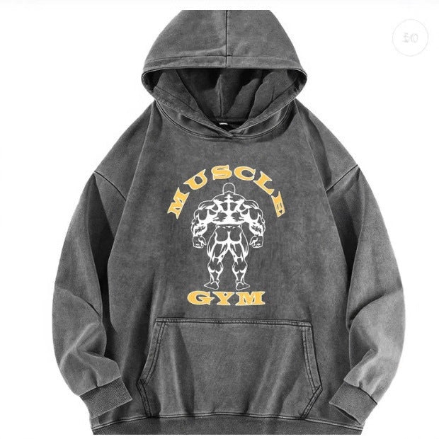 Damhoodie med inspirerande fitnessmotiv Mirla-Eva Jonsson