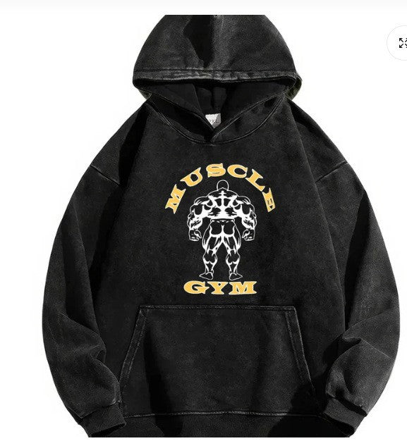 Damhoodie med inspirerande fitnessmotiv Mirla-Eva Jonsson
