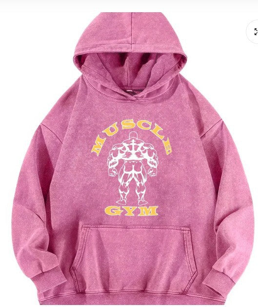 Damhoodie med inspirerande fitnessmotiv Mirla-Eva Jonsson