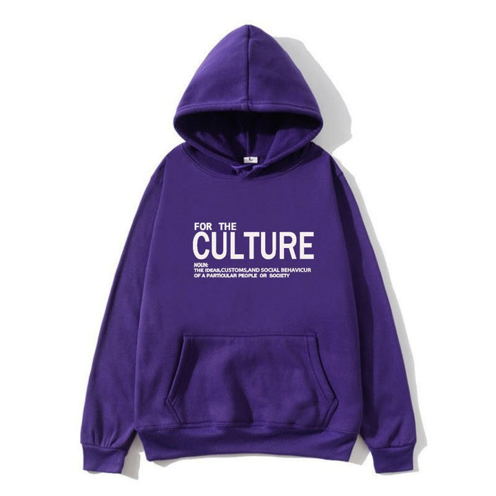 Damhoodie med inspirerande kulturell tryck Mirla-Eva Jonsson