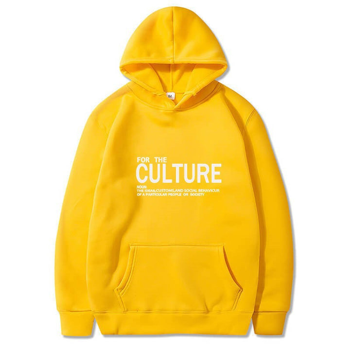 Damhoodie med inspirerande kulturell tryck Mirla-Eva Jonsson