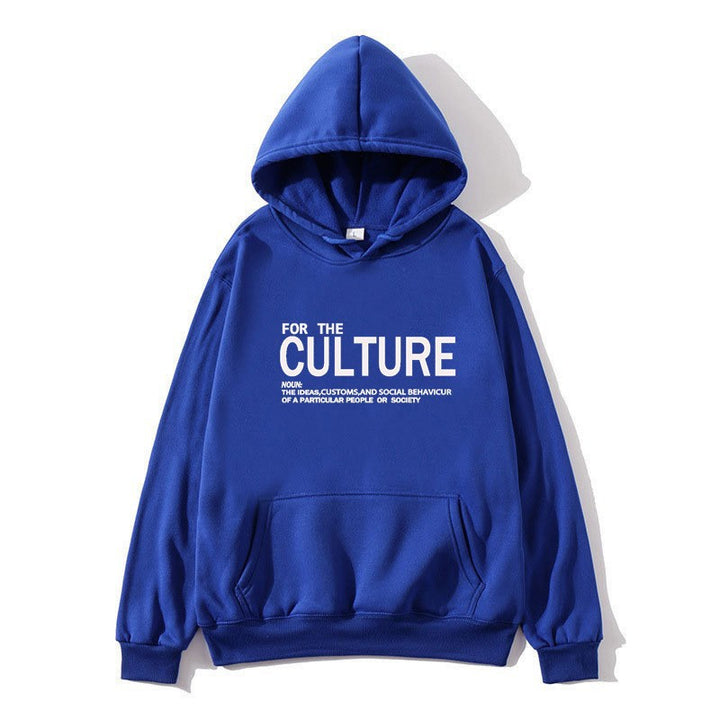 Damhoodie med inspirerande kulturell tryck Mirla-Eva Jonsson